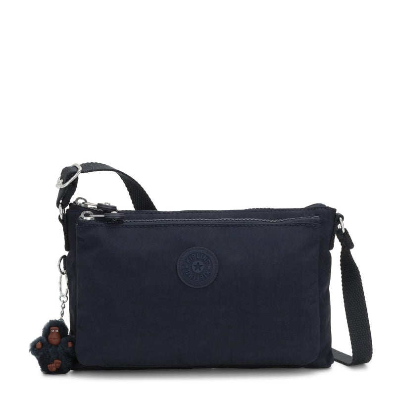 KIPLING KIPLING حقيبة ميكايلا للنساء من كيبلينغ، خفيفة جداً، حزام قابل للتعديل، حقيبة كروس بودي نايلون مطبوعة، Waves لذيذة، 9.25 ل x 6 ح 1.5 د الولايات المتحدة - Image 1